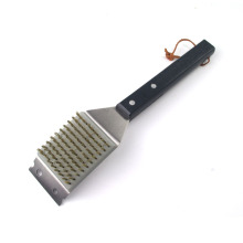 High quality barbecue cleaning brush with wooden handle
