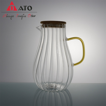 Wasserflasche transparent hohe Borosilikat -Glas -Teekanne