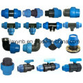 Competitive Light Blue PP Pipe Fittings for Irrigation