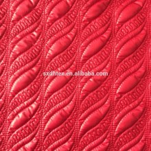 2015 fashion fleece/polyester padded fabric with quilting