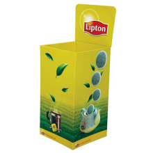 Mostrador de lixo de papelão para Lipton