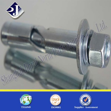 Grade4.8zinc Plated Fastener Anchor Foundation Schraube