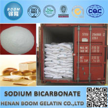 Bicarbonate de sodium clair de poudre blanche de catégorie comestible