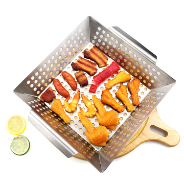 Heavy Duty Stainless Steel Grill Vegetable Basket