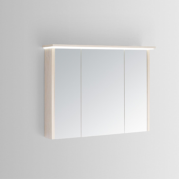Modern Plywood Bathroom Mirror Cabinet with LED Lighted