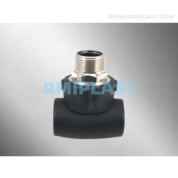 HDPE Socket Tornillo macho TEE Male accesorio de rosca