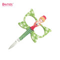 Butterfly handle shape embroidery manicure cuticle scissors