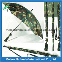 Special Camouflage Disruptive Pattern Gun Shape Automatic Golf Hunting Umbrella