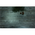 Commrcial 8.3mm Pearl Walnut V-Grooved Waxed Edged Laminated Flooring