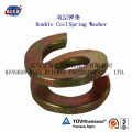 Double Coil Spring Washer for Railway Fastening