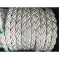 La fibra química 8-Strape rope el polietileno de la cuerda del amarre, poliéster mezclado, cuerda de nylon