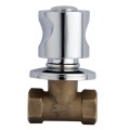 One in two out Brass Angle Valve