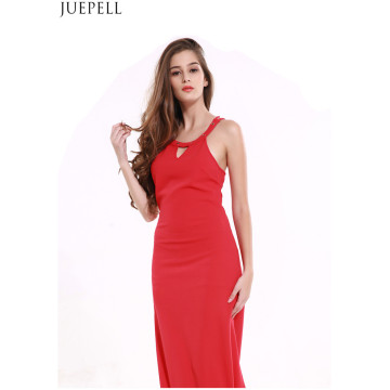 Summer New Halter Bandage Dress Strapless Dress Solid Color Sleeveless Dress Sexy Package Hip Split Women Dresses