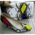 New Collection Snake Pattern High Heel Shoes and Bags (G-7)