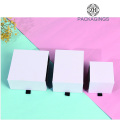 White paper jewelry box custom folding box