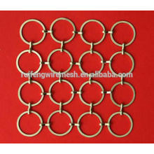 Cortina de malla de Metal anillo hecha en China