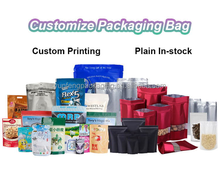 Resealable Food Packaging Stand Up Pouches Dried Fruit Snacks Zip Bags Self-sealing Aluminium Foil Bags Resealable Food Packaging Stand Up Pouches Dried Fruit Snacks Zip Bags Self-sealing Aluminium Foil Bags