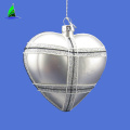 Silver Onion Shaped Christmas Tree Glass Ornaments