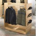 4 Way Slatwall Clothing Display Shelving Stand