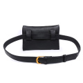 2019 Women Fashion Fanny Pack PU Leather Black