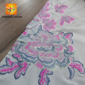 high quality lace embroidered velvet fabric for dress