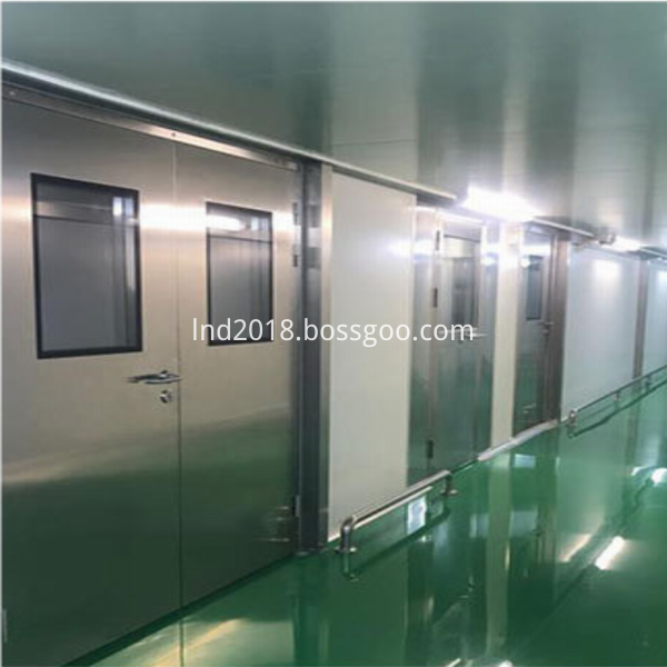 Stainless steel medical door