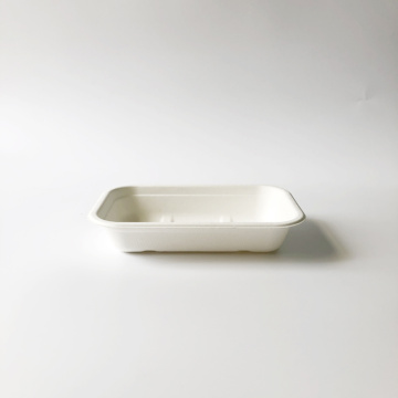 450 ml Bagasse -Behälter mit Flügeldeckel