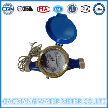 Dn20mm Horizontal Impulse Brass Water Meter