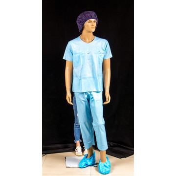 disposable medical patient gown in hospital