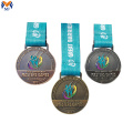 Conjunto de medalhas esportivas personalizadas de alta qualidade