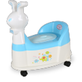 Rabbit Plastic Baby Potty Chair With Wheel