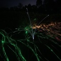 Luz noturna de Firefly de Fibra Optic de Fibra da Paisagem do Jardim