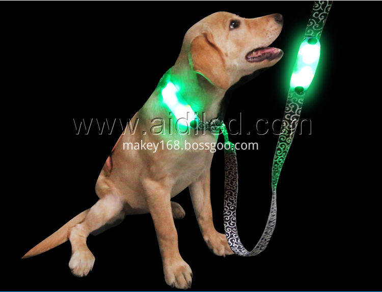 Nylon Flashing Dog Lead