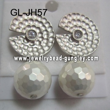 cadeau shell perles Boucles d'oreilles