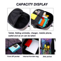 Geometric laser cut luminous women bag big capacity travel school bag for teenage girls