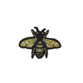 Animals best quality custom bees logo patches embroidery