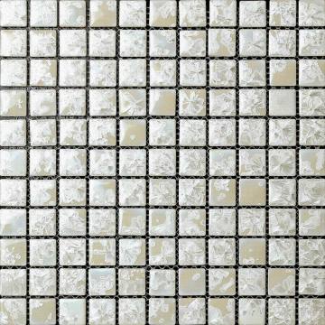 White Glazed Transforming Ceramic Mosaic Tile