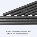 Tubo de fibra de carbono de 20x18x500mm para juguetes RC