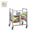 Pizza bread plate trolley, bakery cooling rack trolley