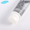 Empty hair colour cream packaging tube