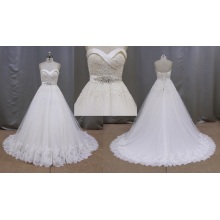 Rouched Bodice Wedding Dress