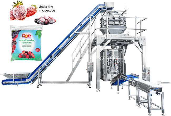 Frozen Fruit Packaging Machine Png