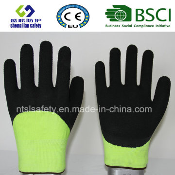 Guantes de seguridad recubiertos de látex de espuma 3/4