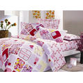 Pigmento de algodón impreso sábana Set duvet Cover Set