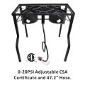 Outdoor Assembled Double Burner Stove