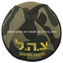 Camuflagem Israel Judaica Judaísmo Exército Kippah Crânio Cap Kippot Yarmulka