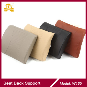 Memory Foam Imitation Leather Back Support Waist Cushion Car Accessories