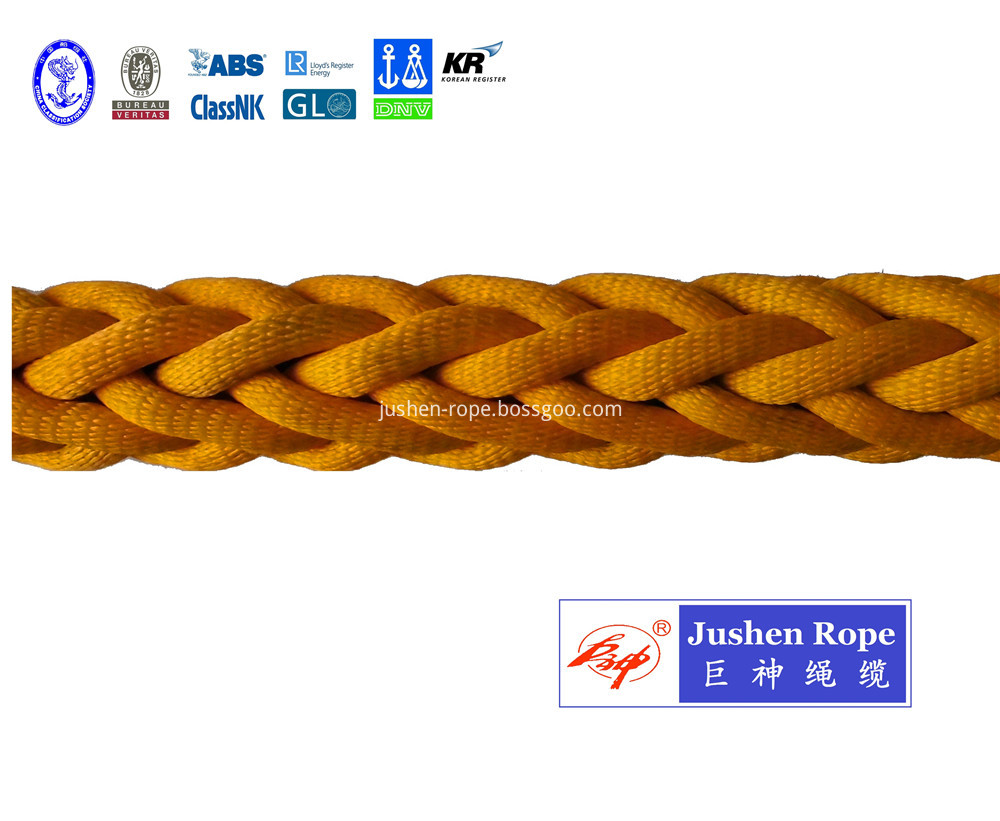 12 Strand Polyester Jacketed Uhmwpe Rope