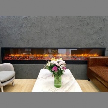 Wood Decorative Temperature Controller Electric Fireplace