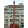 Single Double Cage Wire Rope Construction Materials Elevator